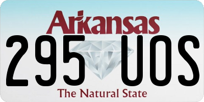 AR license plate 295UOS