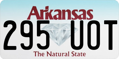 AR license plate 295UOT