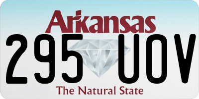 AR license plate 295UOV