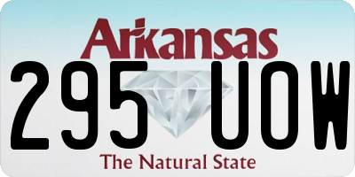 AR license plate 295UOW