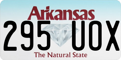 AR license plate 295UOX