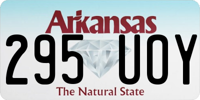 AR license plate 295UOY