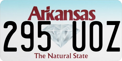 AR license plate 295UOZ