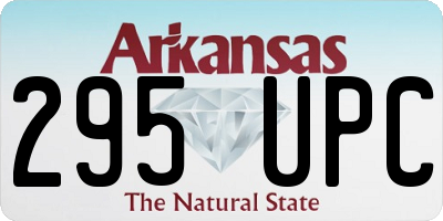 AR license plate 295UPC