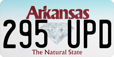 AR license plate 295UPD