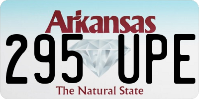 AR license plate 295UPE