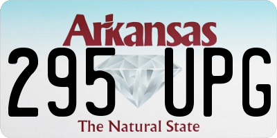 AR license plate 295UPG