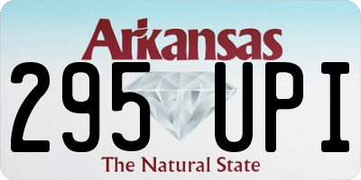 AR license plate 295UPI