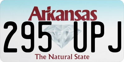 AR license plate 295UPJ