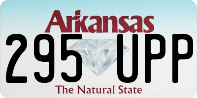 AR license plate 295UPP