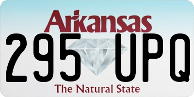 AR license plate 295UPQ