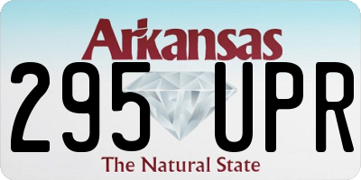 AR license plate 295UPR