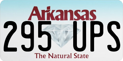 AR license plate 295UPS