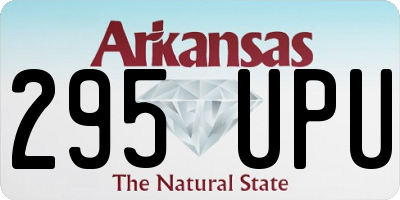 AR license plate 295UPU