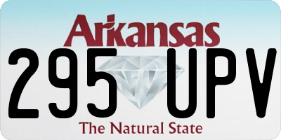 AR license plate 295UPV