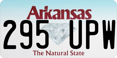 AR license plate 295UPW