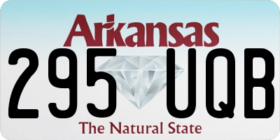 AR license plate 295UQB
