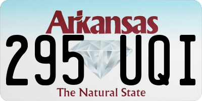 AR license plate 295UQI
