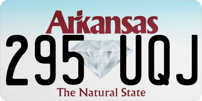 AR license plate 295UQJ