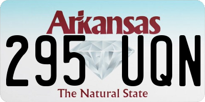 AR license plate 295UQN