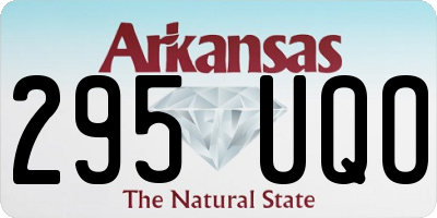 AR license plate 295UQO