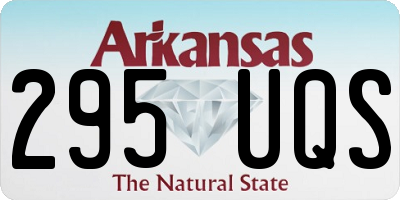 AR license plate 295UQS