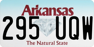 AR license plate 295UQW