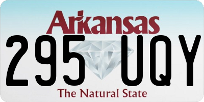 AR license plate 295UQY