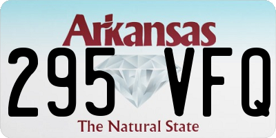 AR license plate 295VFQ