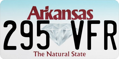 AR license plate 295VFR