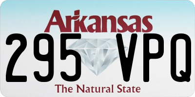 AR license plate 295VPQ
