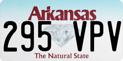 AR license plate 295VPV