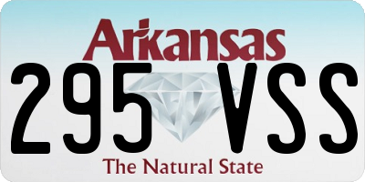 AR license plate 295VSS