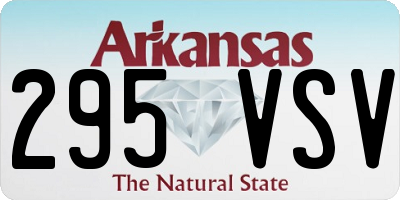 AR license plate 295VSV