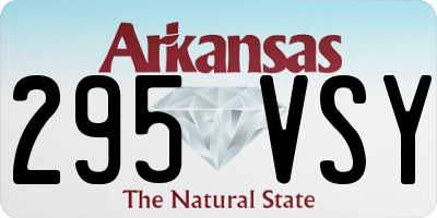 AR license plate 295VSY