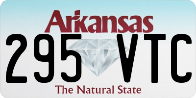AR license plate 295VTC
