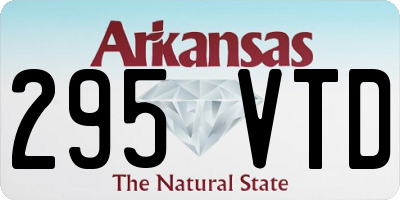 AR license plate 295VTD