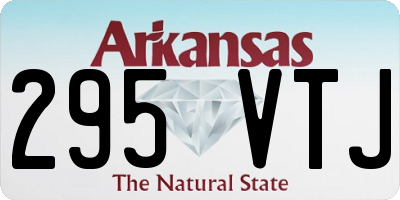 AR license plate 295VTJ