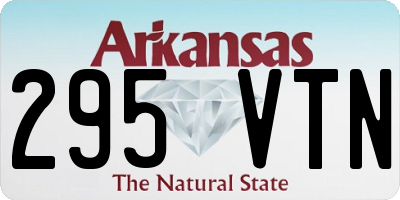 AR license plate 295VTN