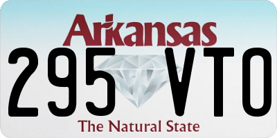 AR license plate 295VTO