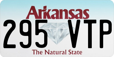 AR license plate 295VTP