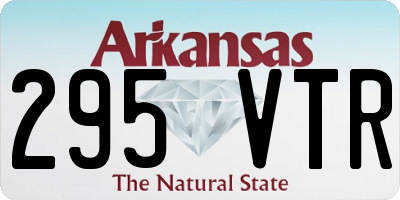 AR license plate 295VTR