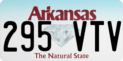AR license plate 295VTV