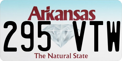 AR license plate 295VTW