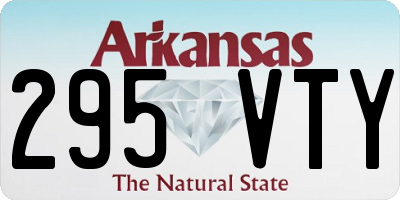 AR license plate 295VTY