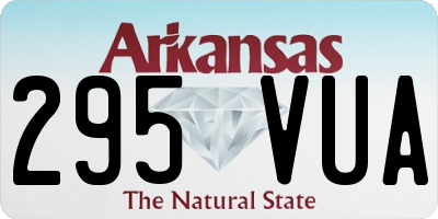 AR license plate 295VUA
