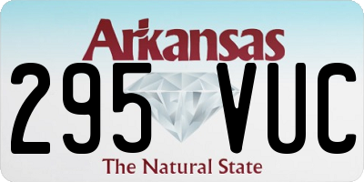 AR license plate 295VUC