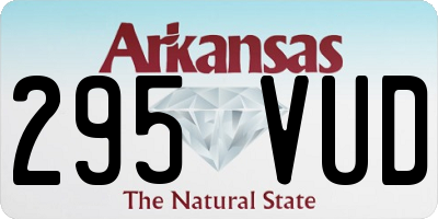 AR license plate 295VUD