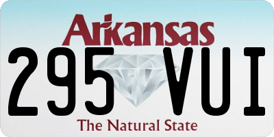 AR license plate 295VUI