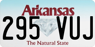 AR license plate 295VUJ